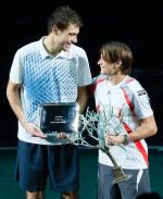 Jerzy Janowicz i David Ferrer po finale  