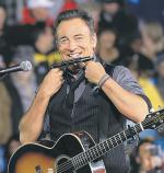 Bruce Springsteen podczas koncertu na wiecu Obamy