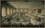 Uchwalenie Konstytucji 3 maja 1791 roku w Sali Senatorskiej na Zamku Królewskim w Warszawie (rysunek Jana Pawła Norblina)