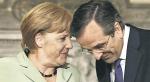 Kanclerz Niemiec Angela Merkel i premier Grecji Antonis Samaras