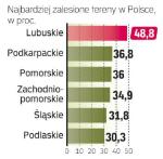 W niektórych gminach zalesienie sięga 80 proc. ich powierzchni