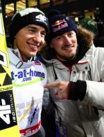 Kamil Stoch i Adam Małysz w Predazzo