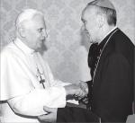 Benedykt XVI i krad. Jorge Bergoglio, styczeń 2007 r. 