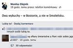 Komentarz Moniki Olejnik  na Facebooku