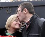 Jurij Łucenko (na zdjęciu z żoną). Jego uwolnienie to na razie największy sukces europejskich działań w Kijowie 