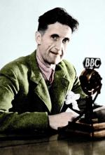 George Orwell przed mikrofonami Radia BBC, 1943 r. 