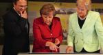 Angela Merkel i szefowa Związku Wypędzonych Erika Steinbach (rok temu, z szefem MSW) 