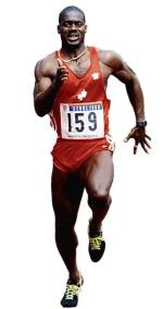 Ben Johnson, Kanada - Najsłynniejszy dopingowicz sportu. Mistrz i rekordzista świata z 1987 roku, wygrał też, bijąc rekord w finale olimpijskim w Seulu, ale tuż potem wpadł na dopingu. Drugi raz, dożywotnio, został zdyskwalifikowany w 1993 roku.