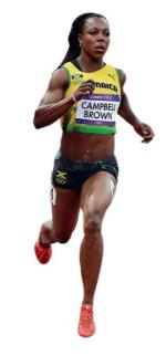 Veronica Campbell-Brown, Jamajka - Najpopularniejsza biegaczka Karaibów, pierwsza jamajska mistrzyni olimpijska w sprincie  (z 2004). Kilka tygodni temu okazało się, że stosowała zabroniony diuretyk.