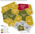 Jeśli chodzi o najwyższe ceny w poszczególnych miastach, to odnotowano je we Wrocławiu i Lublinie – na poziomie 5,79 zł