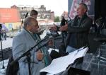 Quincy Jones i Krzysztof Materna w trakcie próby w 2012 roku