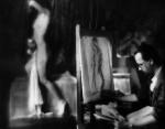Edward Hartwig, W pracowni malarza, 1936. 