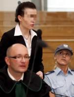 Katarzyna W. wraz z obrońcą w chwili wygłaszania wyroku 