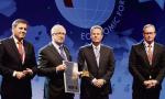 Janusz Piechociński, Deputy Prime Minister, Minister of Economy and Herbert Wirth, President of KGHM (with the Index of Succes award) Alastair Teare, CEO Deloitte Central Europe, and Bogusław Chrabota, Editor-in-chief of 