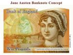 Projekt banknotu z Jane. Pytanie, kim będzie wydawana reszta...