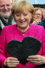 Angela Merkel wśród zwolenników w swoim okręgu wyborczym w Stralsundzie