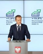 Donald Tusk liczy, że polska gospodarka będzie rozwijać się szybszym od prognoz