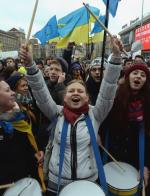 Studenci kijowskich uczelni zrezygnowali wczoraj z zajęć i przyłączyli się do manifestacji 