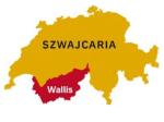 Wallis – trzeci pod względem powierzchni kanton Szwajcarii. Na całej jego długości rozciąga się dolina Rodanu, który wypływa z lodowca,  w pobliżu Oberwaldu.