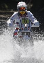 Jakub Przygoński, jedyny polski motocyklista startujący w rajdzie Dakar, po drugim etapie jest 14.