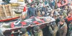 „Zemsta”, „zemsta” skandował wczoraj tłum w Kijowie w trakcie pogrzebu Michaiła Żyzniewskiego, który był jedną z ofiar środowej strzelaniny  