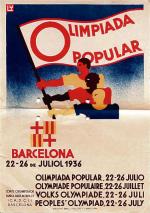 Plakat niedoszłej  kontrolimpiady hiszpańskiej