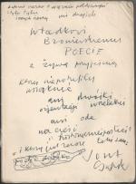 Józef Czapski na książce „Na nieludzkiej ziemi” napisał serdeczną dedykację dla poety Władysława Broniewskiego