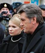 Grudzień 2008. W roli szefa rządu z prezydentem Wiktorem Juszczenką 
