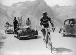 Tour de France 1948. Gino Bartali na szczycie Tourmalet