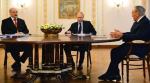 Przywódcy Białorusi, Rosji i Kazachstanu w podmoskiewskiej rezydencji Władimira Putina 5 marca. 