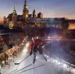 Kraków stara się o organizację zimowej olimpiady w 2022 r. Na zdjęciu kadr z filmu promocyjnego