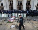 Odessa. Budynek związków zawodowych dzień po podpaleniu. Zginęło tam ponad 40 osób.