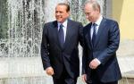 Silvio Berlusconi chciał wprowadzać Rosję do UE i NATO (zdjęcie z kwietnia 2010 r. ze spotkania pod Mediolanem z Władimirem Putinem, wówczas premierem)