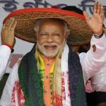 Narendra Modi w stanie Assam. Niestrudzony kandydat Janaty w ciągu 8 miesięcy odbył aż 440 spotkań z wyborcami