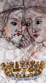 Złota korona ślubna z XIV wieku