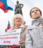 Pikietujący  w Moskwie domagają się od Putina, by obronił Rosjan w Donbasie przed „ukraińską armią”  
