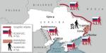 Rozmieszczenie prorosyjskich i rosyjskich sił w rejonach przygranicznych