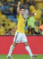 James Rodriguez, lider klasyfikacji strzelców, ma poprowadzić Kolumbię do zwycięstwa nad Brazylią