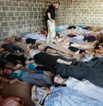 Ofiary najbardziej znanej zbrodni przypisywanej reżimowi Asada: ataku bronią chemiczną na przedmie-ściach Damaszku w sierpniu 2013  