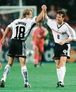 Juergen Klinsmann i Lothar Matthaeus – razem  258 meczów w barwach Niemiec 