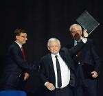 Zbigniew Ziobro, Jarosław Kaczyński i Jarosław Gowin na sobotnim kongresie