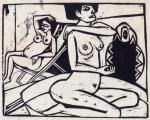 Ernst Ludwig Kirchner, „Lato”, drzeworyt