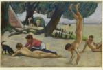 Ludwig von Hofmann, „Chłopcy na plaży”, pastel ok. 1895; 