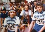 Młody Pantani (z lewej) przed startem wyścigu w okolicach Rimini