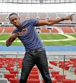Usain Bolt na Stadionie Narodowym. Pobiegnie tu na 100 metrów w sobotę. Zobaczymy to w TVP
