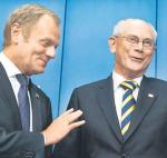 Jedna trzecia merytorycznych pracowników Hermana Van Rompuya (z prawej) to Belgowie. Unijni urzędnicy spodziewają się, że Donald Tusk wymieni ich na Polaków 