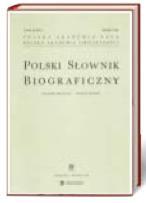 Polski słownik  biograficzny Zeszyt 202, Kraków, 2014