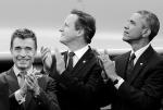 Niedawny szczyt NATO  w Newport wzmocnił  wschodnią flankę sojuszu  – uważa autor. Na zdjęciu od lewej: Anders Fogh Rasmussen, David Cameron, Barack Obama