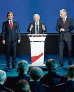 Zbigniew Ziobro, Jarosław Kaczyński  i Jarosław Gowin wystąpili wspólnie  tylko raz. 