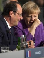 Angela Merkel i François Hollande na niedawnym szczycie NATO w Newport